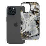 Etui na iPhone 15 Forcell F-Protect Mirage zgodne z MagSafe Military Drop-Test silver fog
