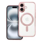 Etui na iPhone 16 Electro Mag Cover zgodne z MagSafe złoto różowe