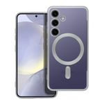 Etui na Samsung S24 Electro Mag Cover zgodne z MagSafe srebrne