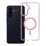 Etui na Samsung A57 Frame Cleear Hybrid Mag Cover zgodny z MagSafe pudrowy róż