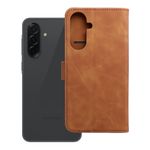 Etui z klapką na Samsung A36 5G Tender Book brązowe