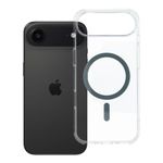 Etui na iPhone 17 AIR Drop Glue Colorful Ring Mag Cover zgodne z MagSafe szare