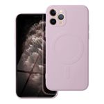 Etui na iPhone 11 PRO Silicone Mag Cover zgodne z MagSafe (camera protection) różowe
