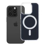 Etui na iPhone 16 PRO Clear Fusion Mag Cover zgodne z MagSafe granatowe