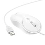Myszka przewodowa Hoco USB A 1600 dpi GM13 biała
