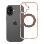 Etui na iPhone 17 Frame Circle Stand zgodne z MagSafe złote