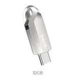 Pendrive 32GB USB 3.0 (USB A + USB C) Hoco UD8 nikiel