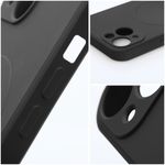 Etui na iPhone 17 Pro / 18 Pro (low camera edge) Silicone Mag Cover zgodne z MagSafe (camera protection) czarne