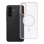 Etui na Samsung A27 Go Orange zgodne z MagSafe transparentne