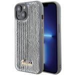 GUESS futerał do IPHONE 13 / 14 / 15 GUHCP15SPSFDGSS (Sequin Script Metal) srebrny