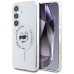 KARL LAGERFELD futerał do SAMSUNG S25 KLHMS25SHLSCHH (Magnetic IML Metal Choupette Head) biały