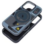 Etui na iPhone 16 PLUS Forcell F-Protect Levels Dual Layer 4D technology zgodne z MagSafe Military Drop-Test cyber grey