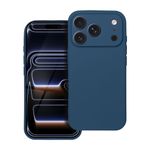 Etui na iPhone 17 Pro / 18 Pro (low camera edge) Soft ciemnoniebieskie