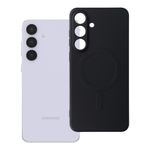 Etui na Samsung S25 FE Silicone Mag Cover zgodne z MagSafe (camera protection) czarne