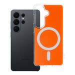 Etui na Samsung S26 Clear Fusion Mag Cover zgodne z MagSafe hermes orange