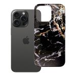 Etui na iPhone 15 PRO MAX Forcell F-Protect Mirage zgodne z MagSafe Military Drop-Test black marble