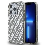 KARL LAGERFELD IML ELECTROPLATED KARL HEAD CASE FOR IPHONE 15 PRO SZARY
