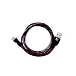 Yanosik Kabel USB - Typ-C 3A czarno-czerwony bez logo