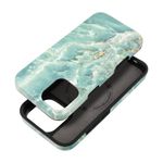 Etui na iPhone 16 PLUS Forcell F-Protect Mirage zgodne z MagSafe Military Drop-Test green marble
