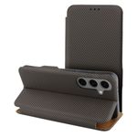 Etui z klapką na Samsung A15 Folio Side Magnet brązowe