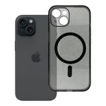 Etui na iPhone 15 Clear Mag Cover - Glitter (Str / Camera Protection) zgodne z MagSafe czarne glitter