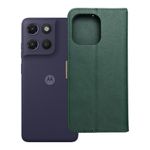 Etui z klapką na Motorola G17 POWER Split Book zielono-złote