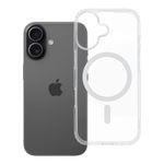 Etui na iPhone 17 Drop Glue Colorful Ring Mag Cover zgodne z MagSafe białe