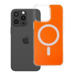 Etui na iPhone 15 PRO MAX Clear Fusion Mag Cover zgodne z MagSafe hermes orange