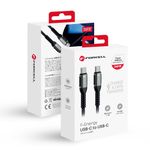Kabel USB-C do USB-C Forcell F-Energy QC4.0 PD 5A 240W Cafule 1,2 m C263 czarny