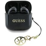 Słuchawki bezprzewodowe douszne Guess TWS Effect Printed Classic Logo & Charm czarne
