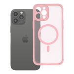 Etui na iPhone 12 PRO MAX Full Matte Mag Cover zgodne z MagSafe jasnoróżowy
