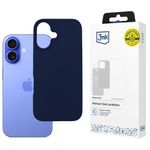 Etui 3MK Silicone Case do iPhone 16 granatowy