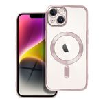 Etui na iPhone 14 Electro Mag Cover zgodne z MagSafe złoto różowe