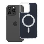 Etui na iPhone 15 PRO MAX Clear Fusion Mag Cover zgodne z MagSafe granatowe