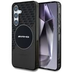 Etui AMG Transparent Rhombs MagSafe do Samsung Galaxy S25 czarny