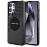 Etui AMG Transparent Rhombs MagSafe do Samsung Galaxy S25 Ultra czarny