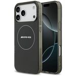 Etui AMG Double Layer Transparent Smocked MagSafe do iPhone 17 Pro Max / 18 Pro Max czarny
