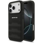 Etui AMG Leather Debossed Lines Logo do iPhone 17 Pro / 18 Pro czarny