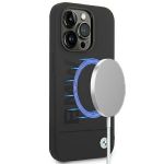 Etui BMW BMHMP14XSLBLBK iPhone 14 ProMax 6,7" czarny/black hardcase Silicone Signature Logo Magsafe