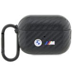 BMW BMAP2WMPUCA2 AirPods Pro 2(2022/2023) cover czarny/black Carbon Double Metal Logo