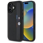 BMW BMHCP16S23PUPVK iPhone 16 6.1"czarny/black hardcase M Perforated Tricolor Detail Line