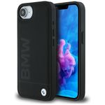 Etui BMW Leather Hot Stamp do iPhone 16e / 17e czarny