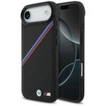 Etui BMW M Tricolor Metal Logo MagSafe do iPhone Air czarny