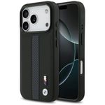Etui BMW M Perforated Stripe Logo MagSafe do iPhone 17 Pro / 18 Pro niebieski