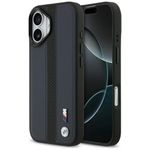 Etui BMW M Perforated Stripe Logo MagSafe do iPhone 17 granatowy