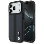 Etui BMW M Perforated Stripe Logo MagSafe do iPhone 17 Pro granatowy