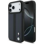 Etui BMW M Perforated Stripe Logo MagSafe do iPhone 17 Pro Max granatowy