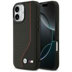 Etui BMW M Carbon Line & Logo MagSafe do iPhone 17 czerwony