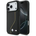 Etui BMW M Carbon Line & Logo MagSafe do iPhone 17 Pro / 18 Pro żółty