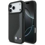 Etui BMW M Carbon Logo MagSafe do iPhone 17 Pro Max / 18 Pro Max antracyt